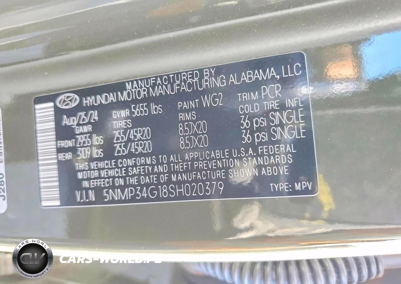 2025 Hyundai Santa Fe Limited VIN:5NMP34G18SH020379 - 13