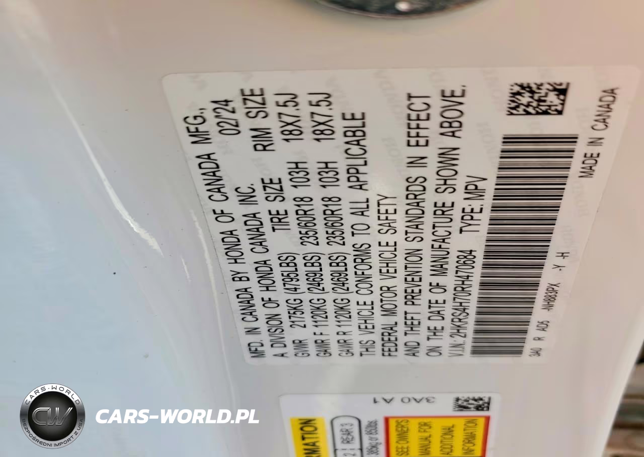2024 Honda Cr-V Exl VIN:2HKRS4H70RH470684 - 13