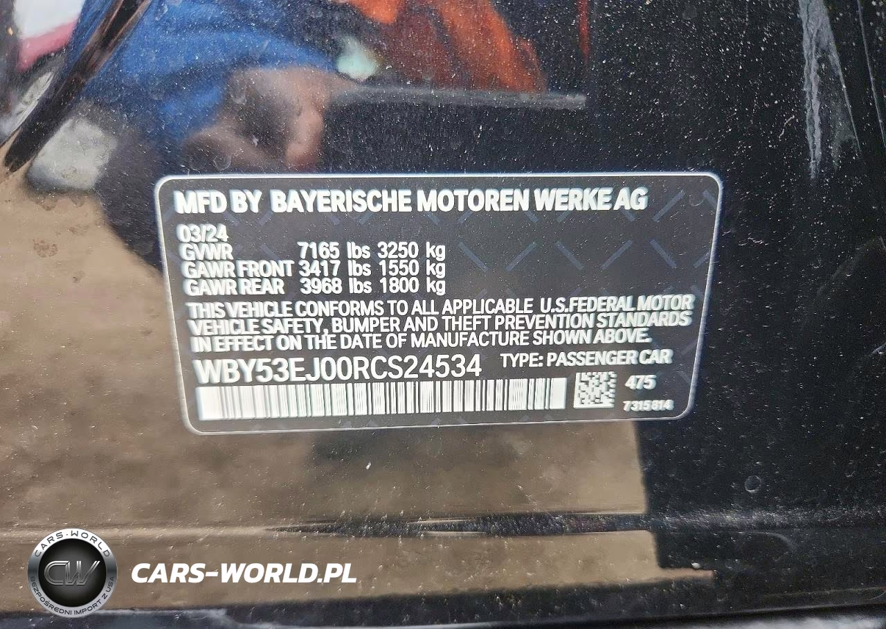 2024 BMW I7 xDrive60 VIN:WBY53EJ00RCS24534 - 12
