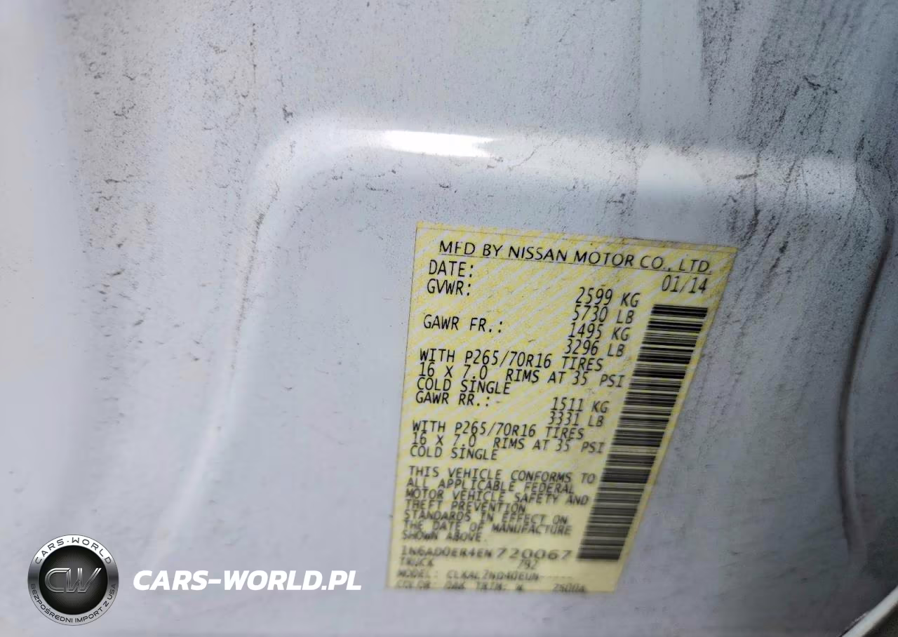 2014 Nissan Frontier S VIN:1N6AD0ER4EN720067 - 12