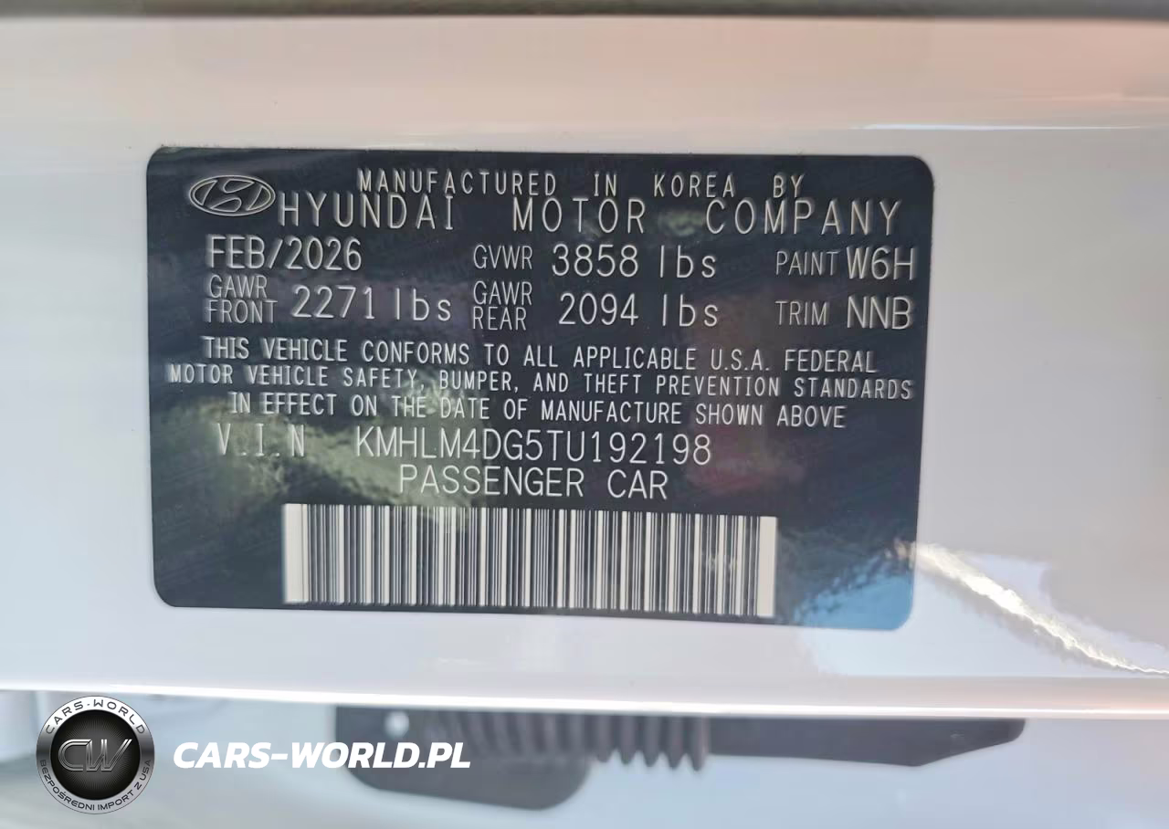 2026 Hyundai Elantra Sel Sport VIN:KMHLM4DG5TU192198 - 12
