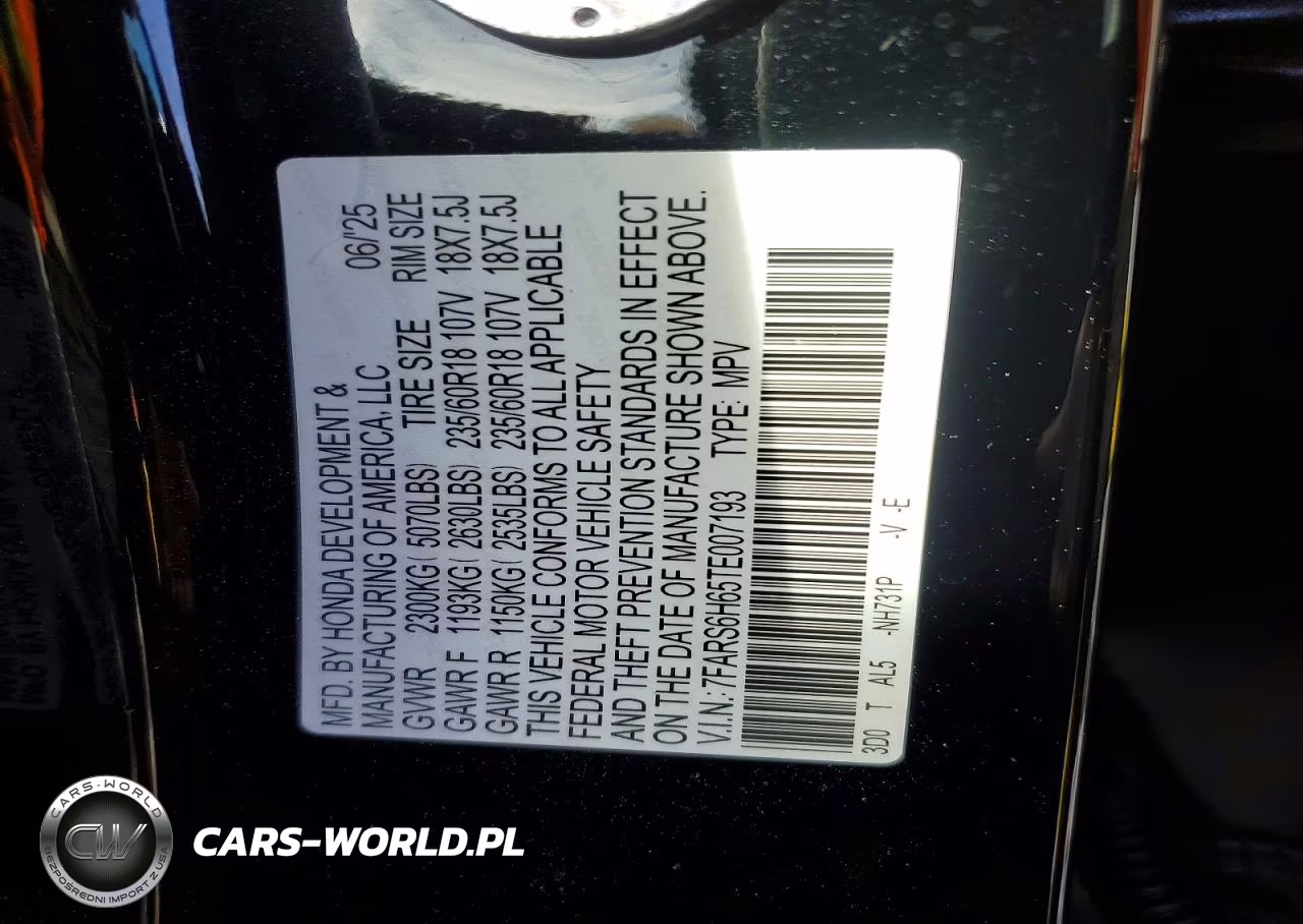 2026 Honda Cr-V Trailsport VIN:7FARS6H65TE007193 - 13