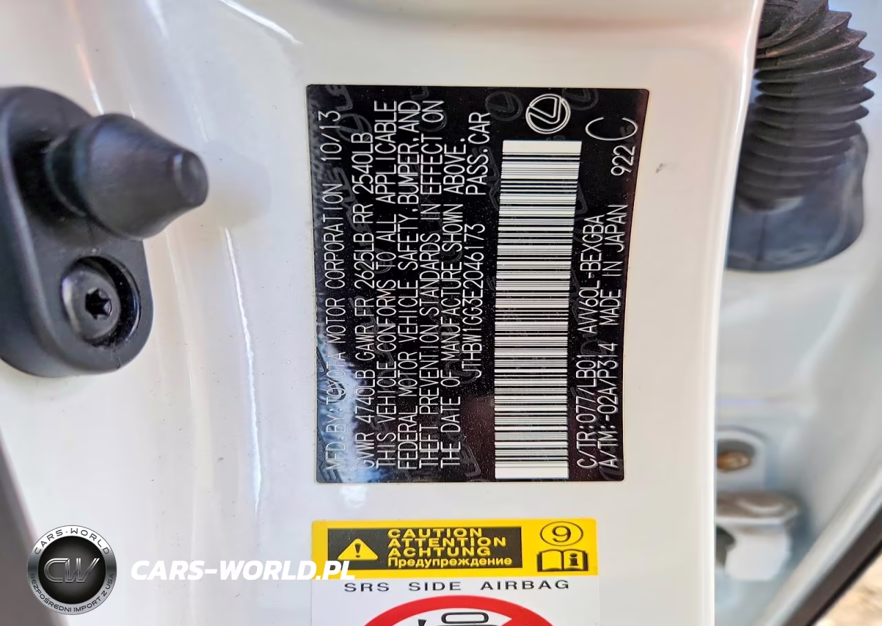 2014 Lexus Es 300H VIN:JTHBW1GG3E2046173 - 12