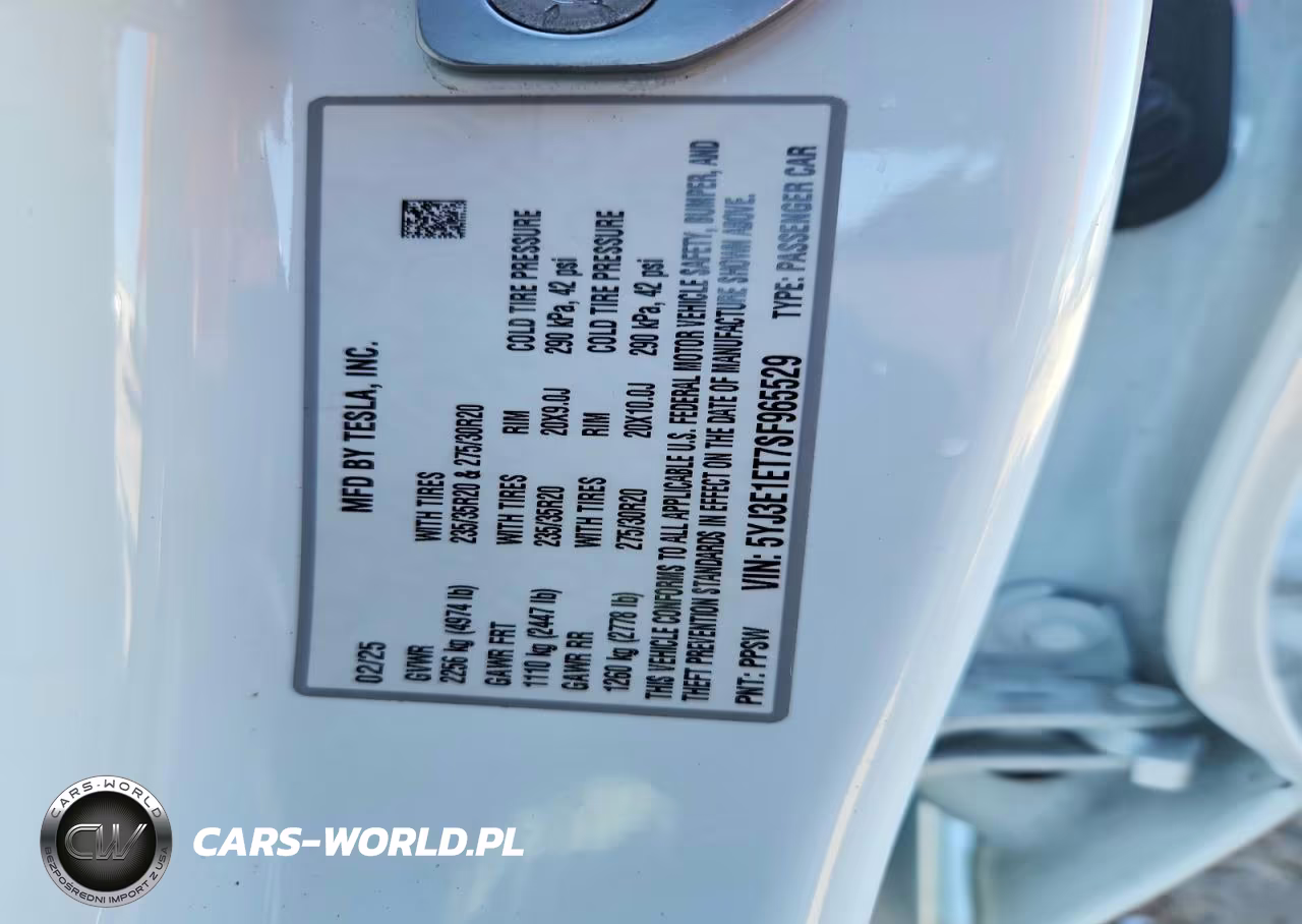 2025 Tesla Model 3 VIN:5YJ3E1ET7SF965529 - 12
