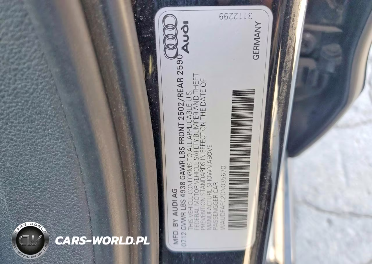 2013 Audi A6 Premium Plus VIN:WAUDFAFC2DN035670 - 12