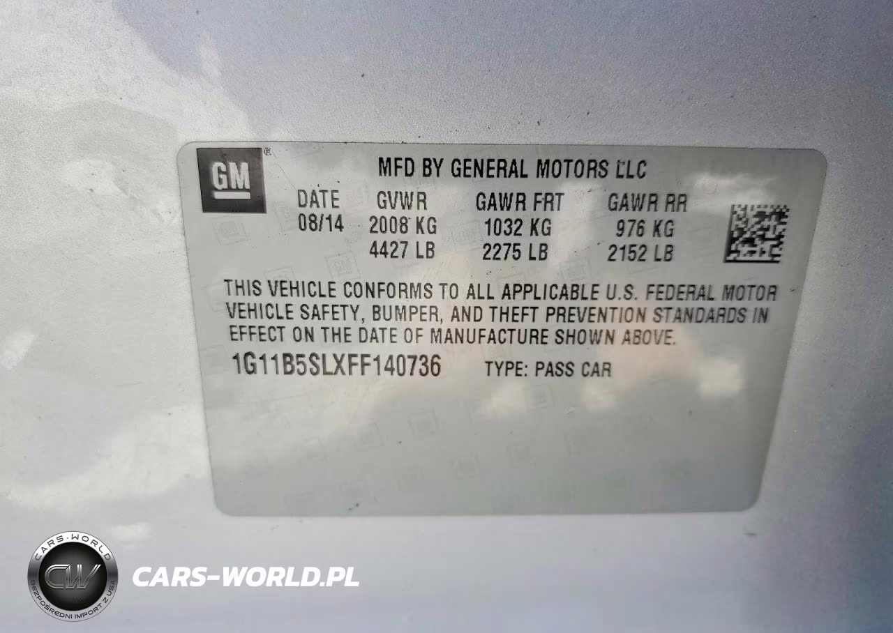 2015 Chevrolet Malibu Ls VIN:1G11B5SLXFF140736 - 12