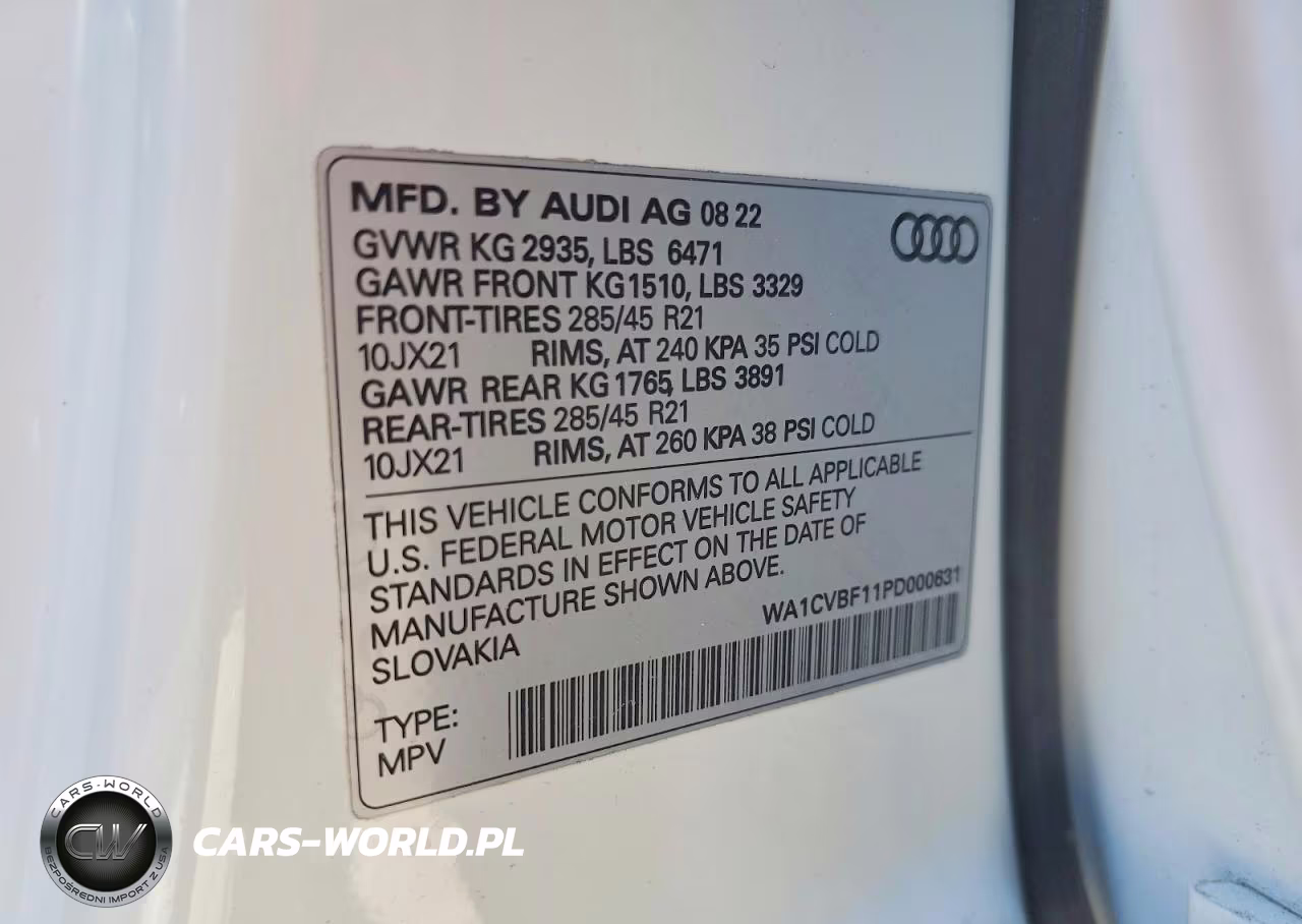 2023 Audi Q8 Prestige VIN:WA1CVBF11PD000631 - 13