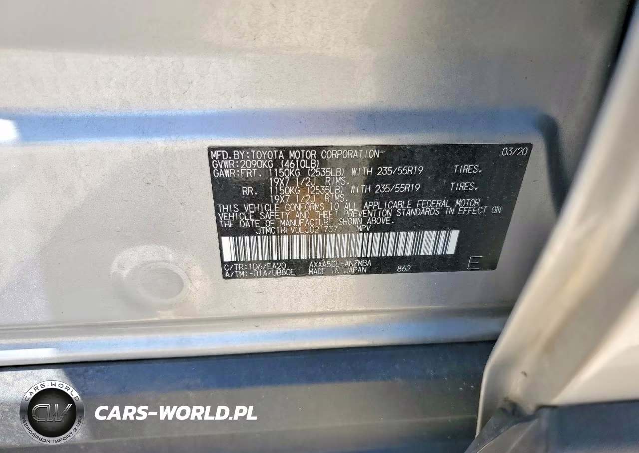 2020 Toyota Rav4 Xle Premium VIN:JTMC1RFV0LJ021737 - 13