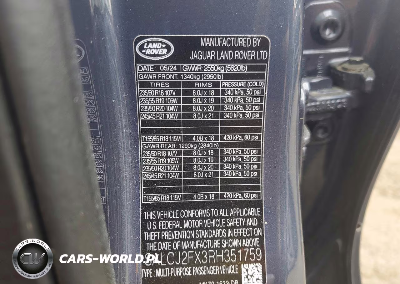 2024 Land Rover Discovery Sport S VIN:SALCJ2FX3RH351759 - 13