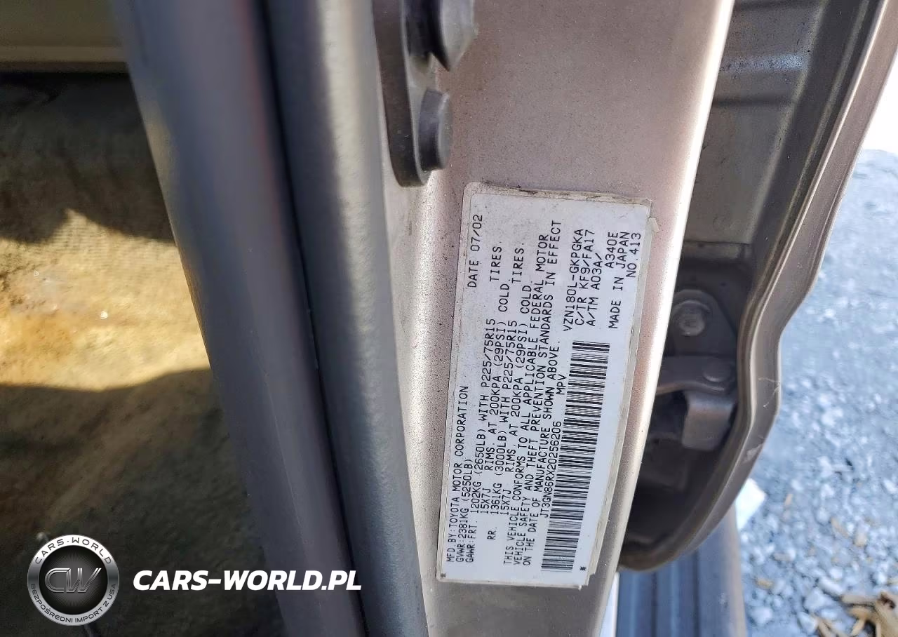 2002 Toyota 4Runner Sr5 VIN:JT3GN86RX20256206 - 13
