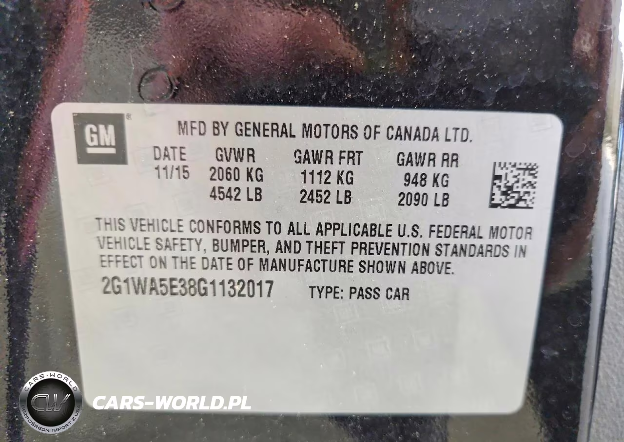 2016 Chevrolet Impala Limited Ls VIN:2G1WA5E38G1132017 - 12