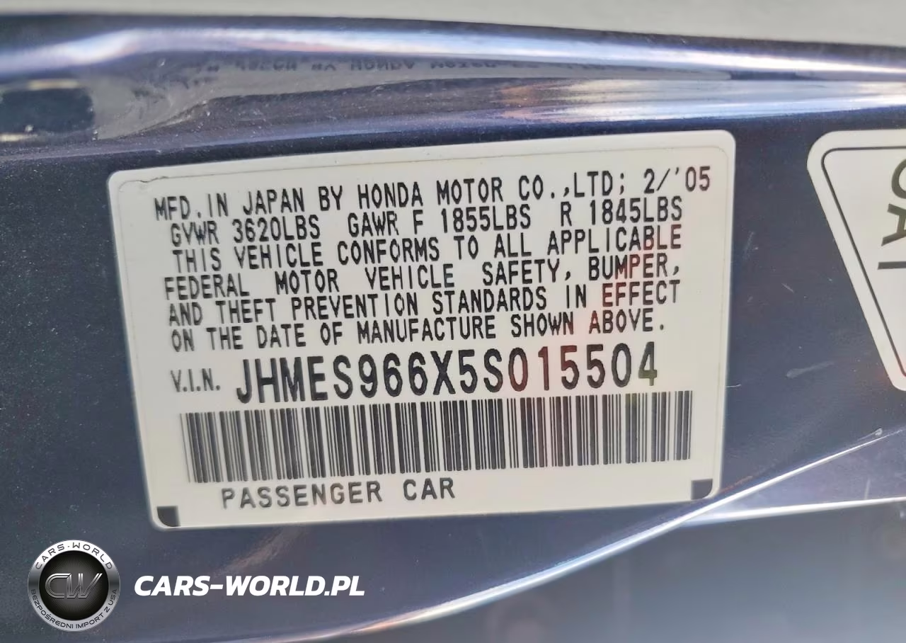 2005 Honda Civic VIN:JHMES966X5S015504 - 13