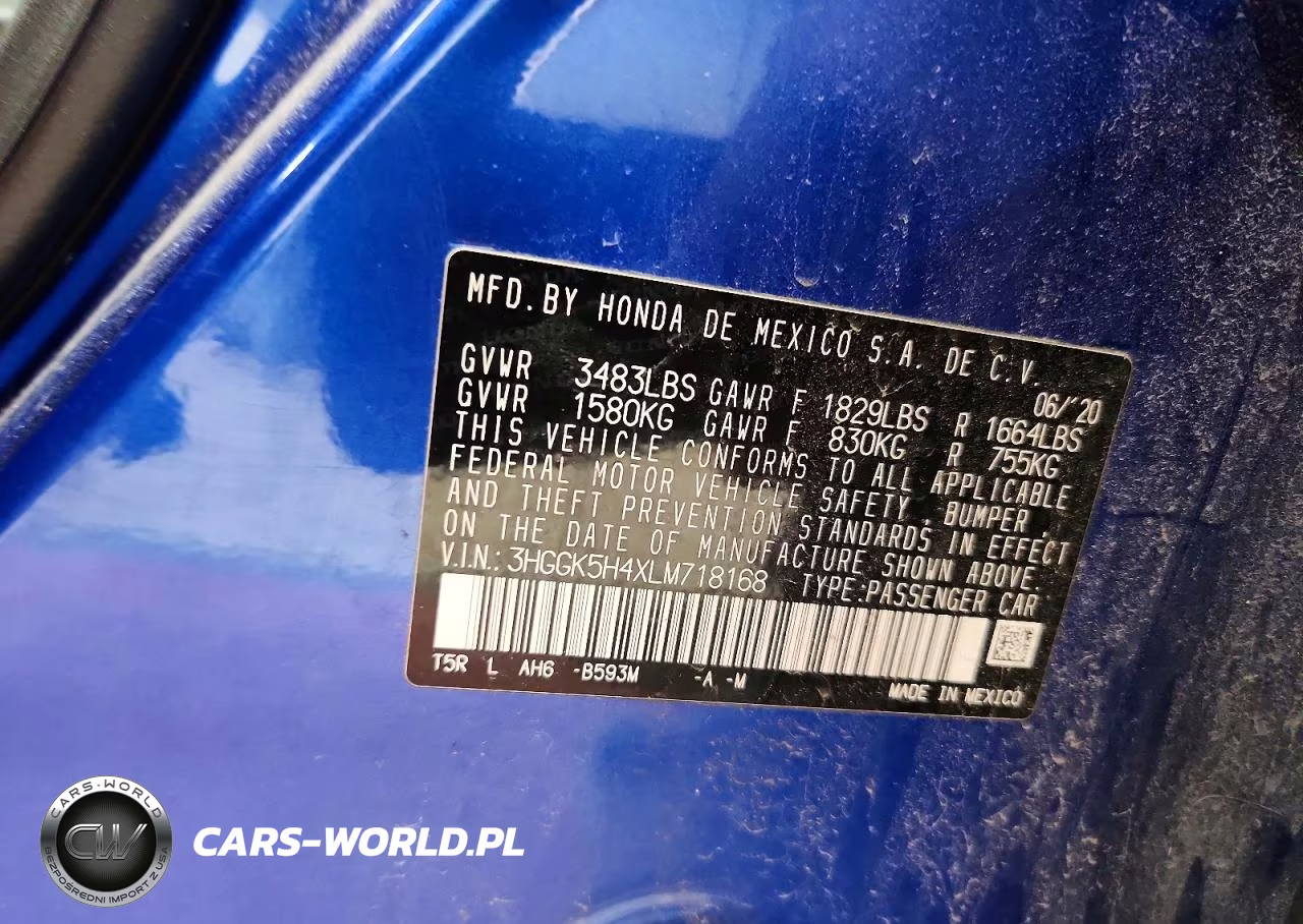 2020 Honda Fit Lx VIN:3HGGK5H4XLM718168 - 12