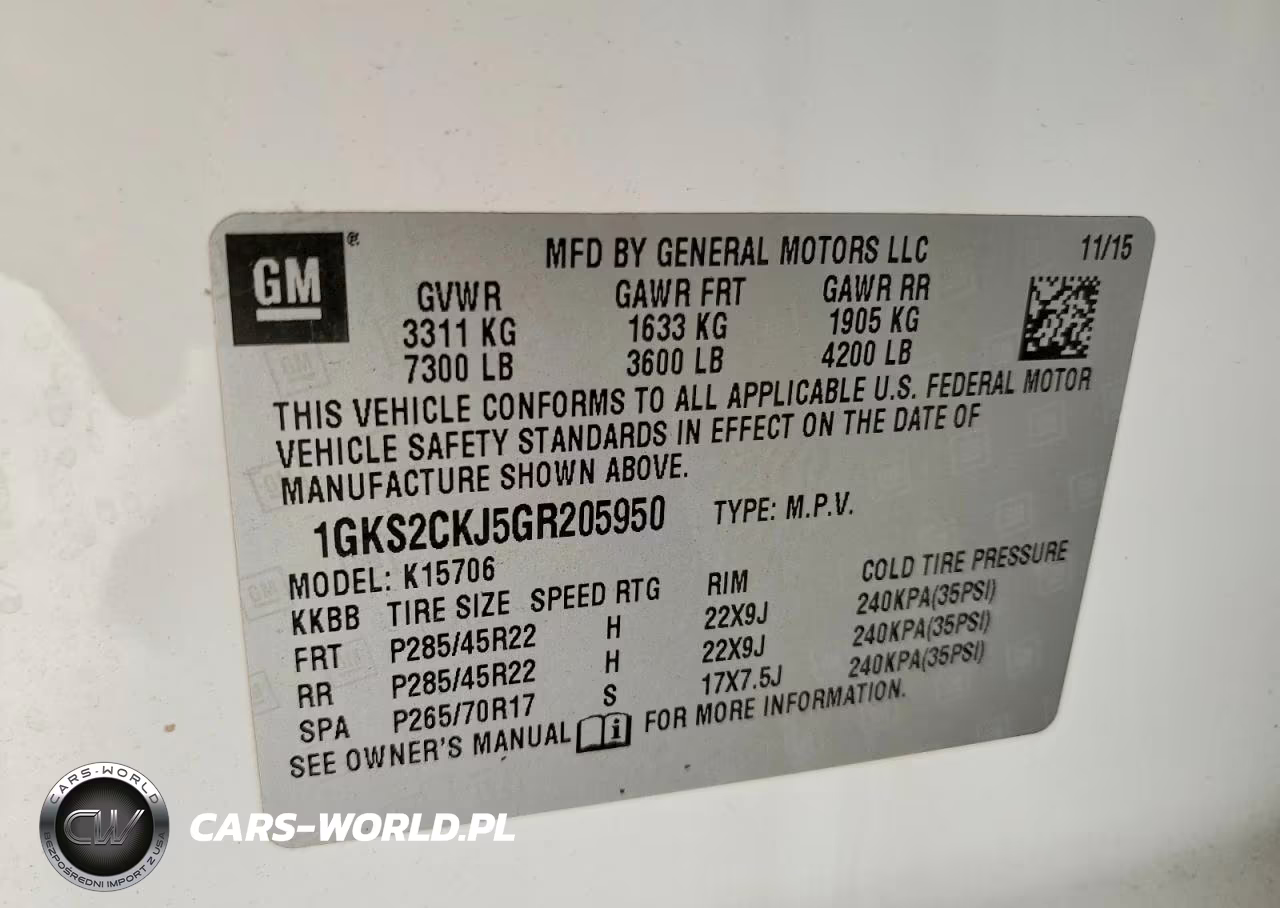 2016 GMC Yukon Denali VIN:1GKS2CKJ5GR205950 - 13