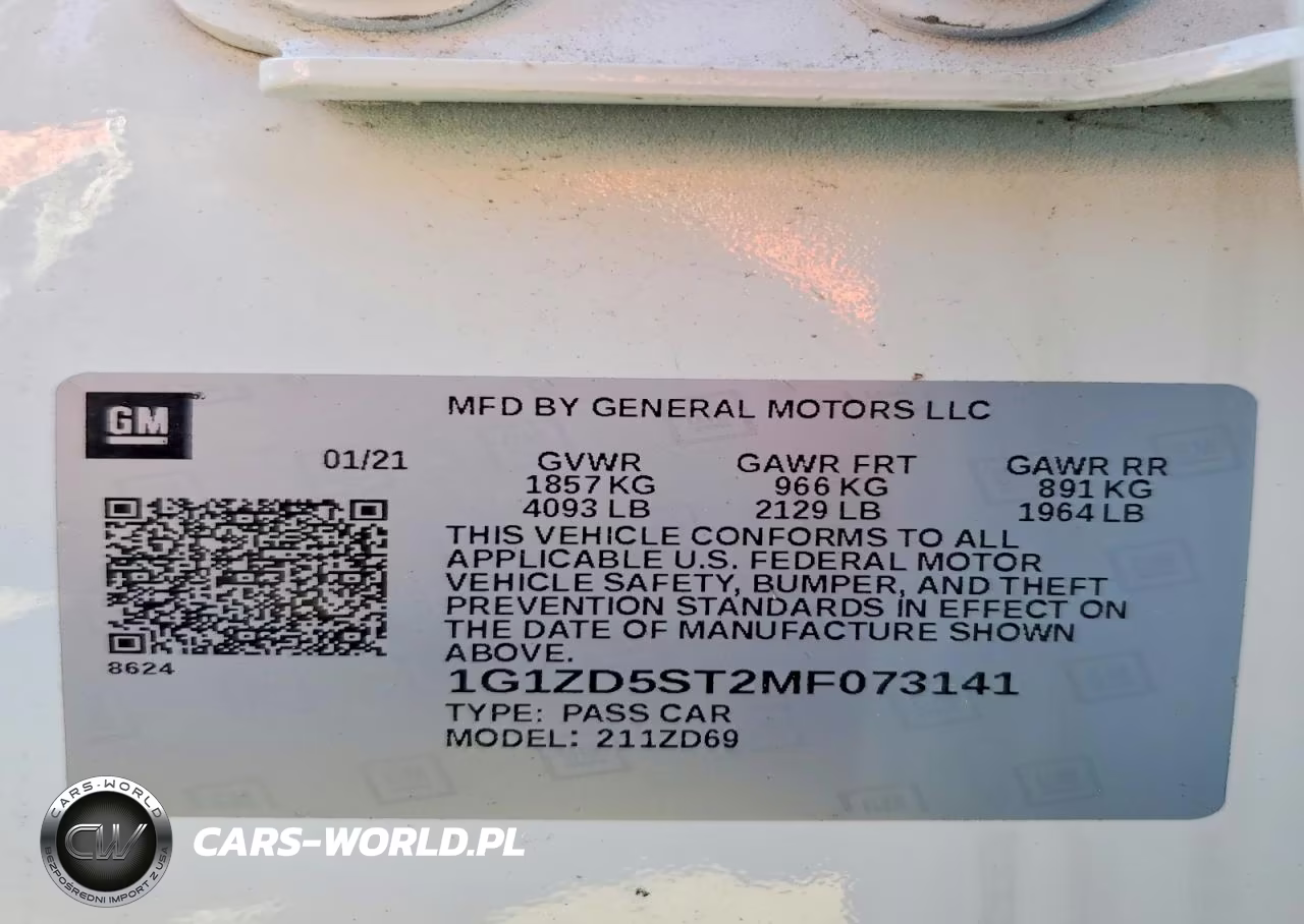 2021 Chevrolet Malibu Lt VIN:1G1ZD5ST2MF073141 - 13