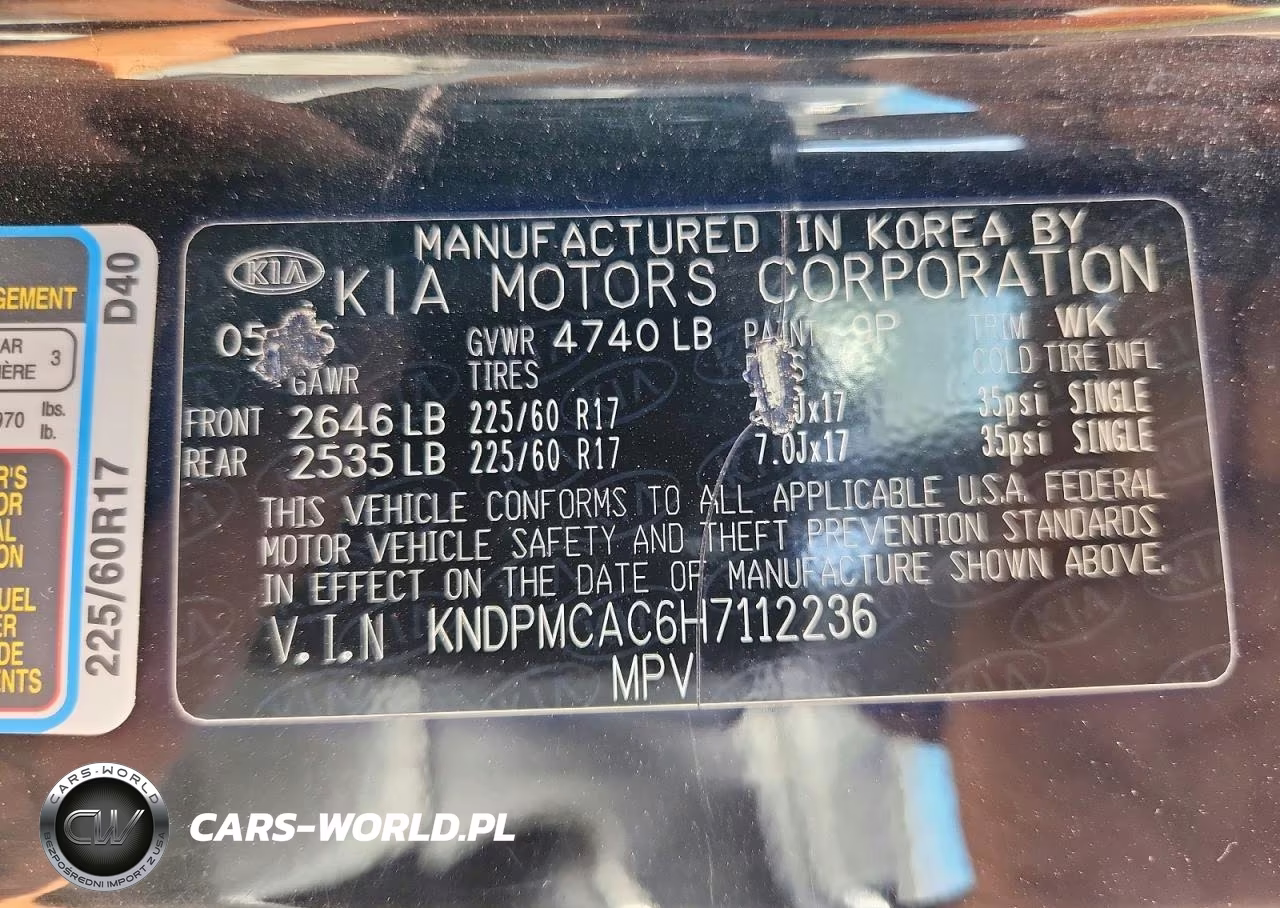 2017 Kia Sportage Lx VIN:KNDPMCAC6H7112236 - 14