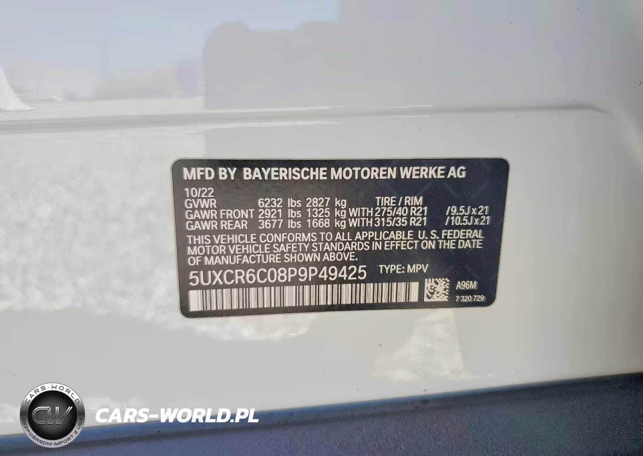 2023 BMW X5 xDrive40I VIN:5UXCR6C08P9P49425 - 14