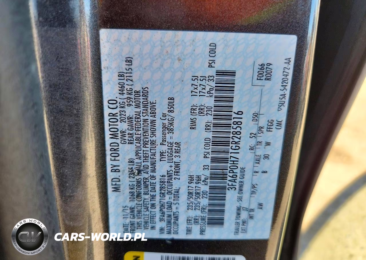 2016 Ford Fusion Se VIN:3FA6P0H71GR285816 - 13