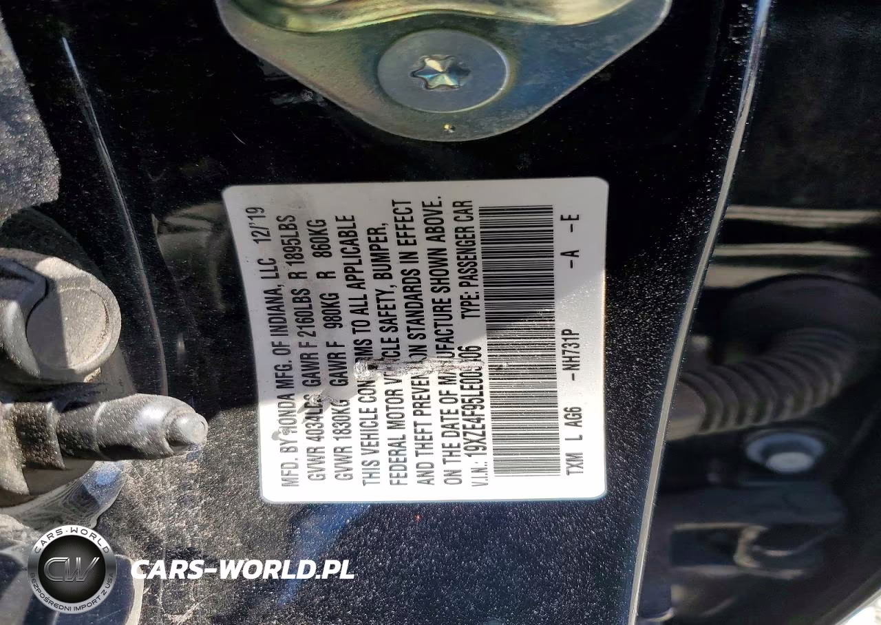 2020 Honda Insight Touring VIN:19XZE4F95LE005406 - 13