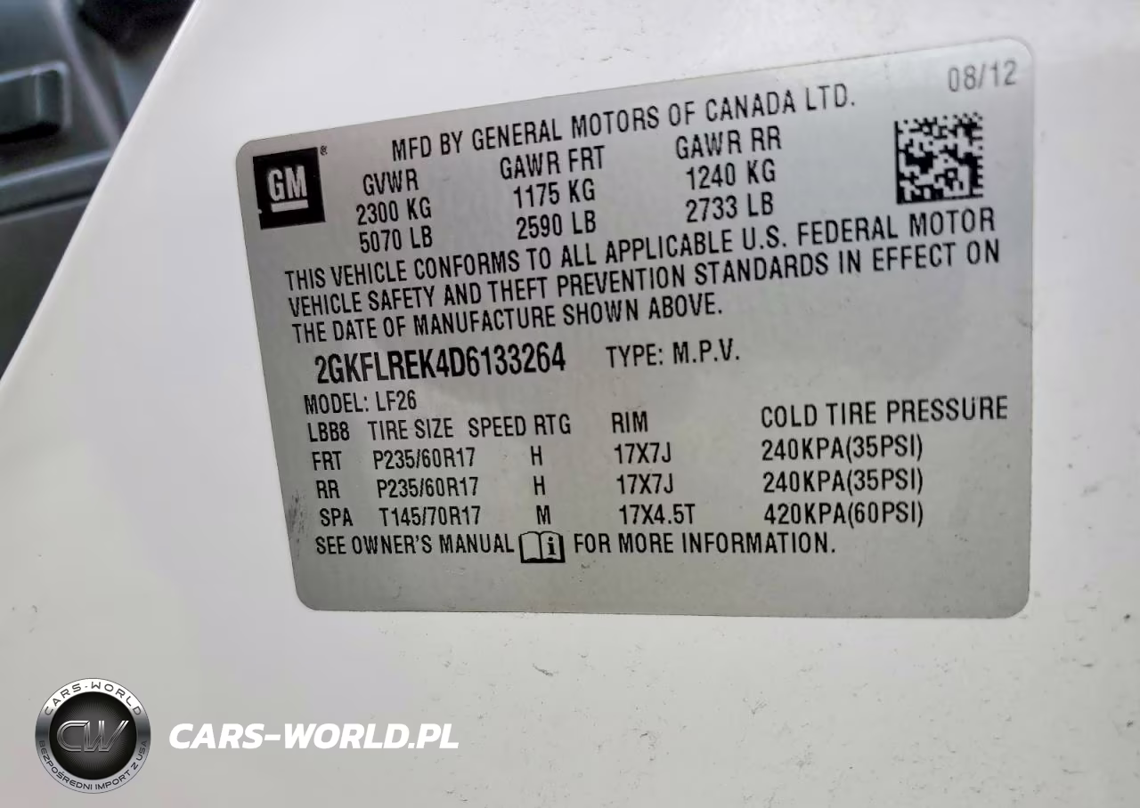 2013 GMC Terrain Sle VIN:2GKFLREK4D6133264 - 13