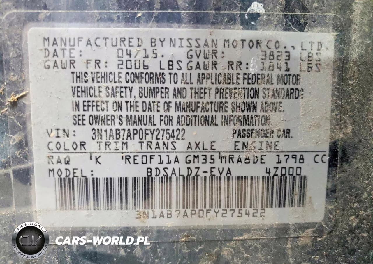 2015 Nissan Sentra Sv VIN:3N1AB7AP0FY275422 - 12