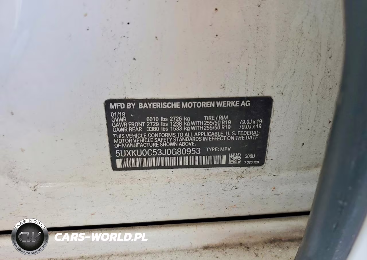 2018 BMW X6 Sdrive35I VIN:5UXKU0C53J0G80953 - 12