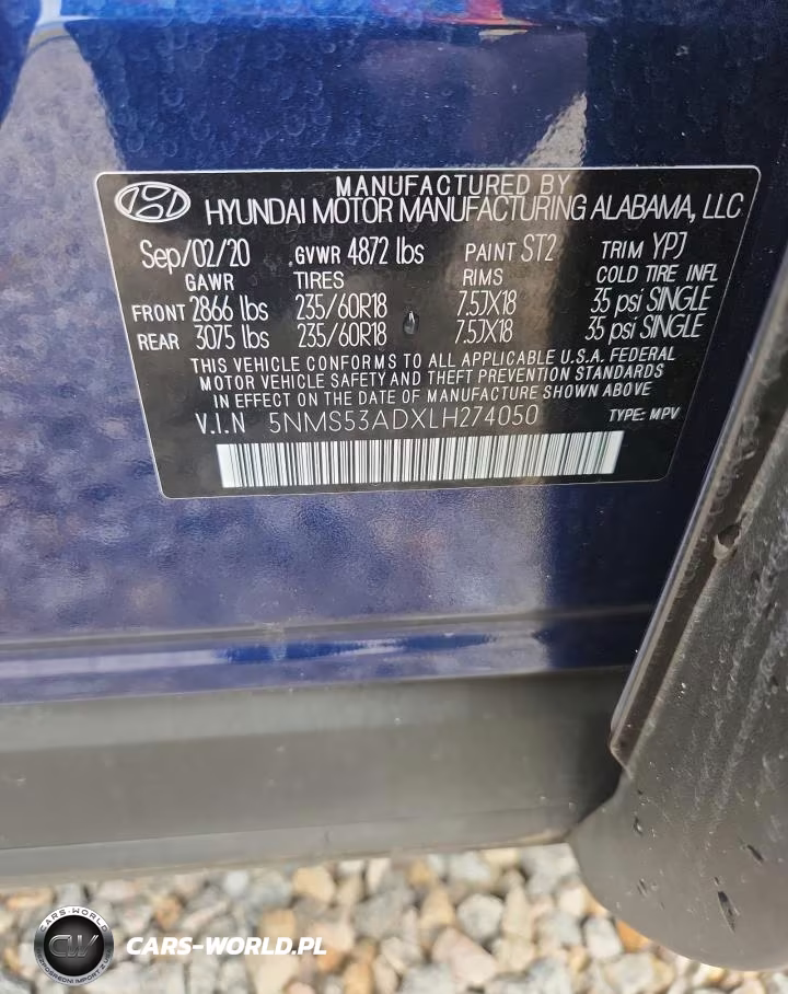 2020 Hyundai Santa Fe Limited VIN:5NMS53ADXLH274050 - 13