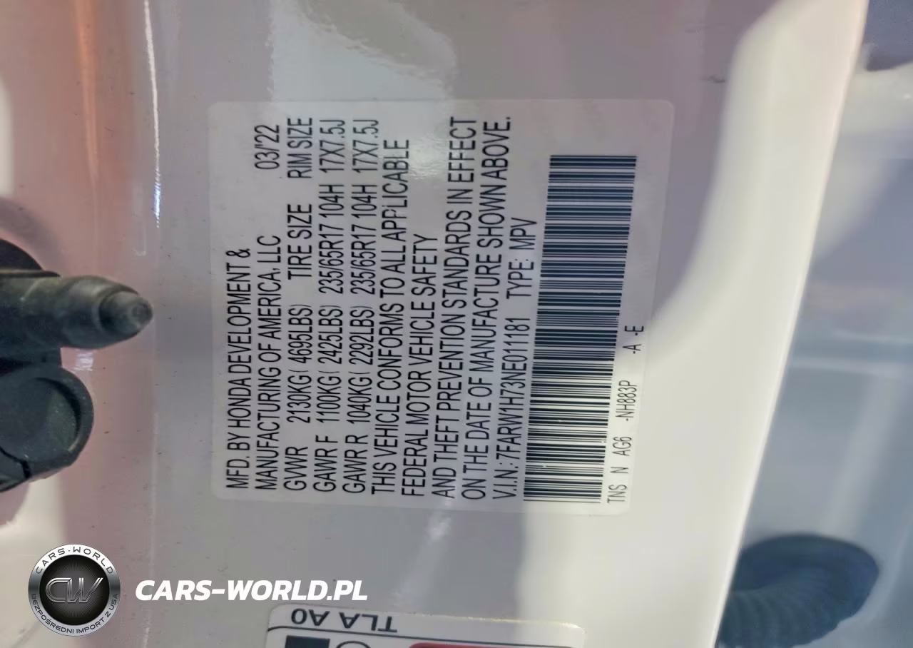 2022 Honda Cr-V Se VIN:7FARW1H73NE011181 - 13