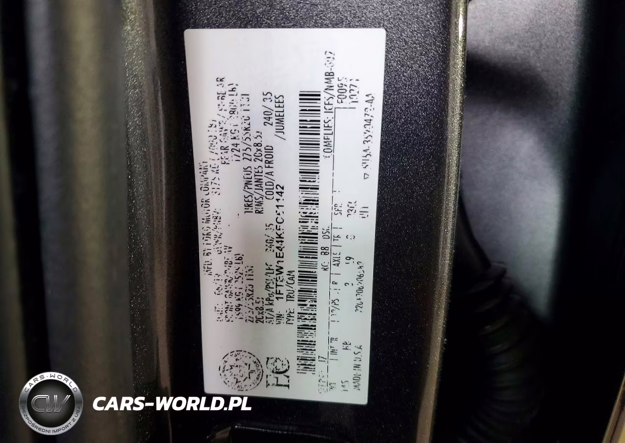 2019 Ford F150 Supercrew VIN:1FTEW1E44KFC51142 - 12