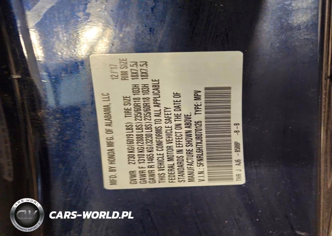 2018 Honda Odyssey Exl VIN:5FNRL6H7XJB070126 - 13