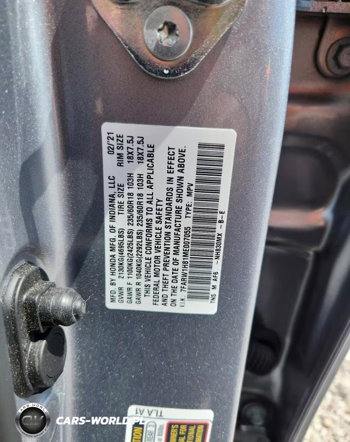 2021 Honda Cr-V Exl VIN:7FARW1H81ME007055 - 13