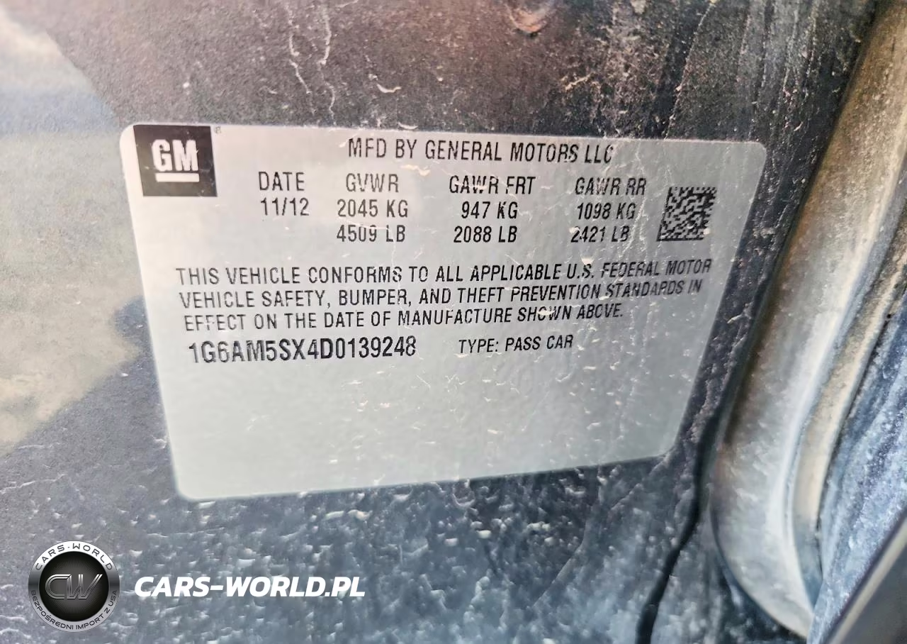 2013 Cadillac Ats Premium VIN:1G6AM5SX4D0139248 - 13
