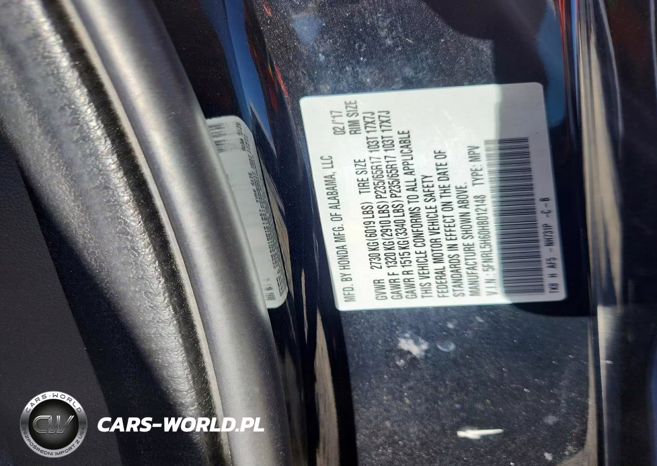 2017 Honda Odyssey Exl VIN:5FNRL5H60HB012148 - 13