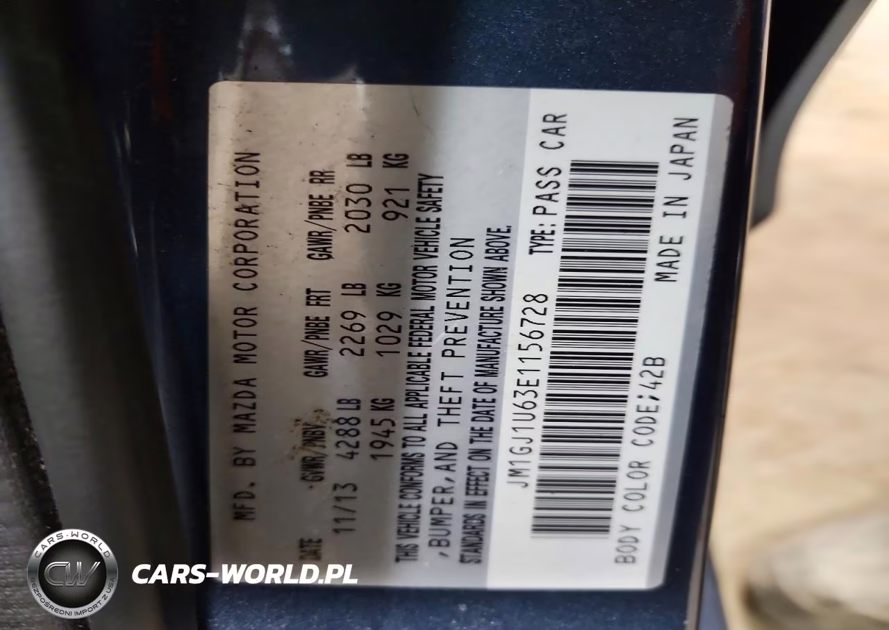 2014 Mazda 6 Sport VIN:JM1GJ1U63E1156728 - 13