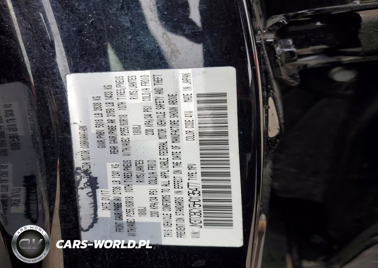 2017 Mazda Cx-9 Touring VIN:JM3TCBCY5H0135477 - 12