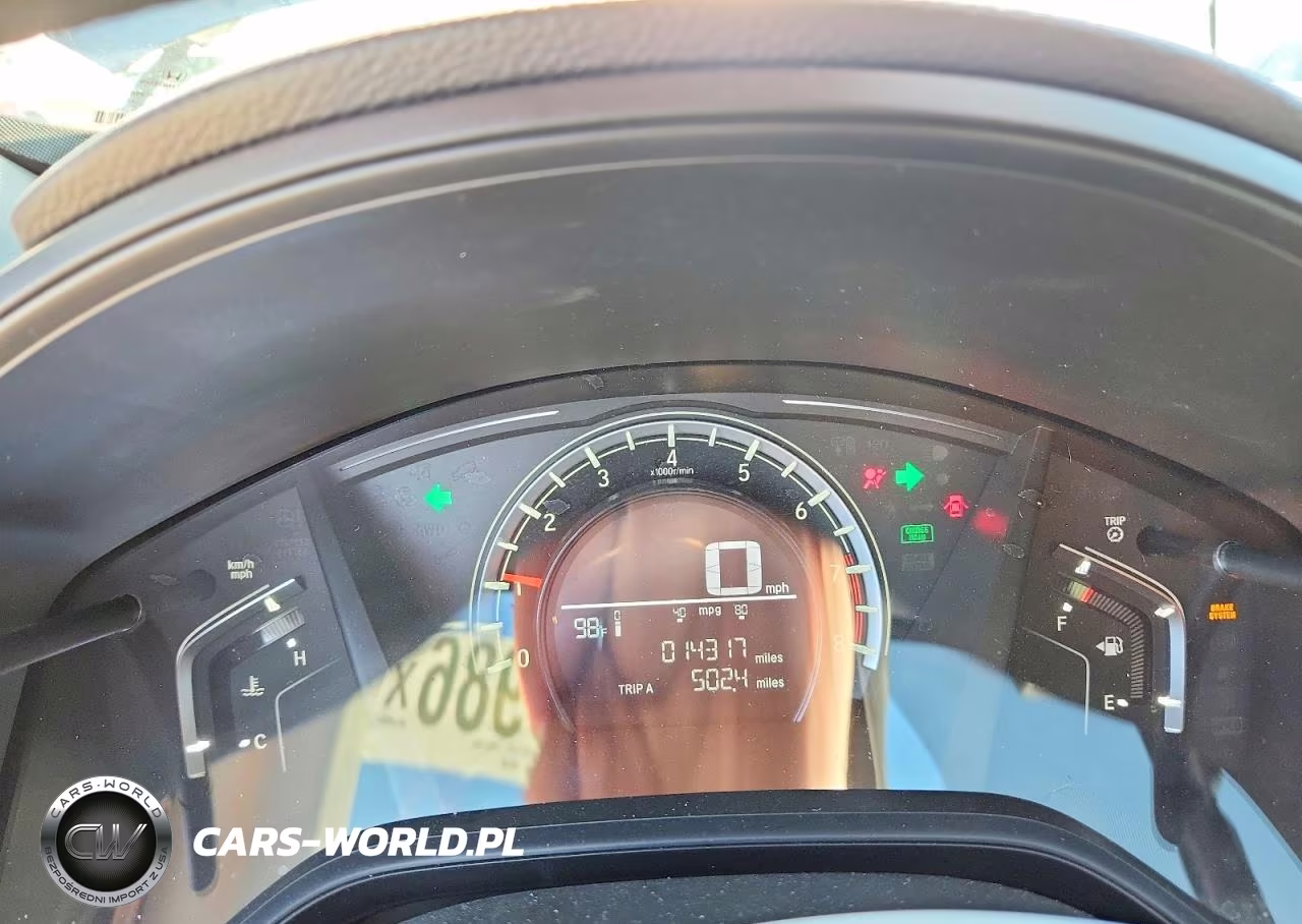 2019 Honda Cr-V Lx VIN:2HKRW5H34KH406340 - 9