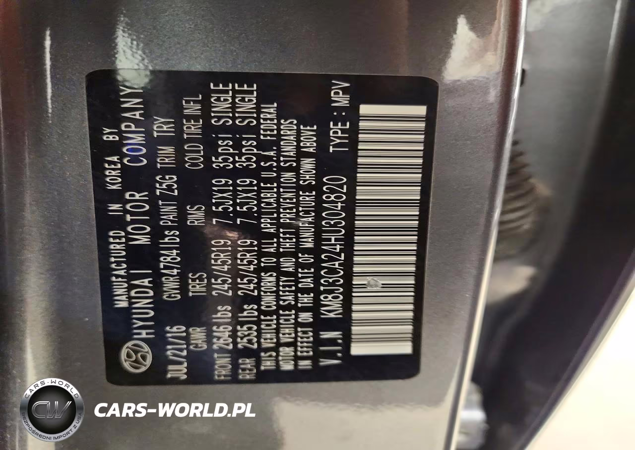 2017 Hyundai Tucson Limited VIN:KM8J3CA24HU304820 - 13