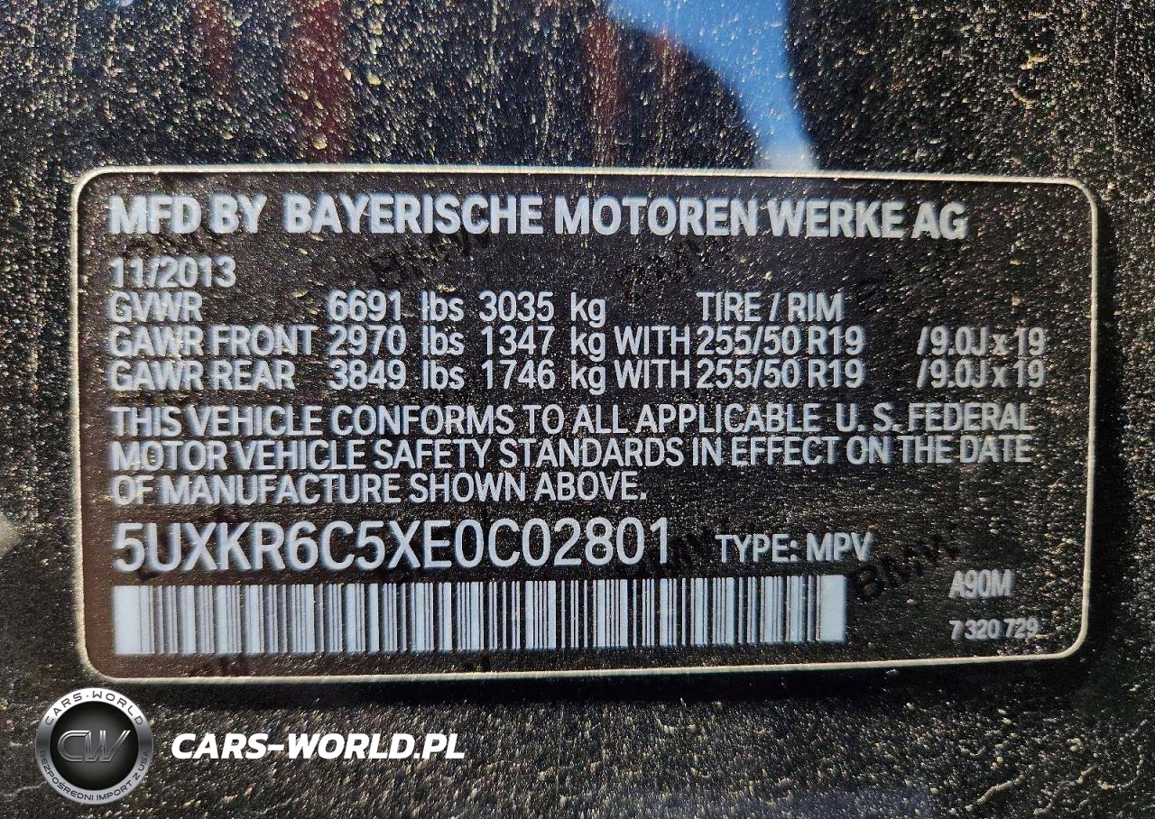 2014 BMW X5 xDrive50I VIN:5UXKR6C5XE0C02801 - 14