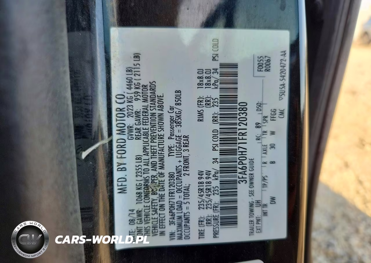 2015 Ford Fusion Se VIN:3FA6P0H71FR120380 - 12