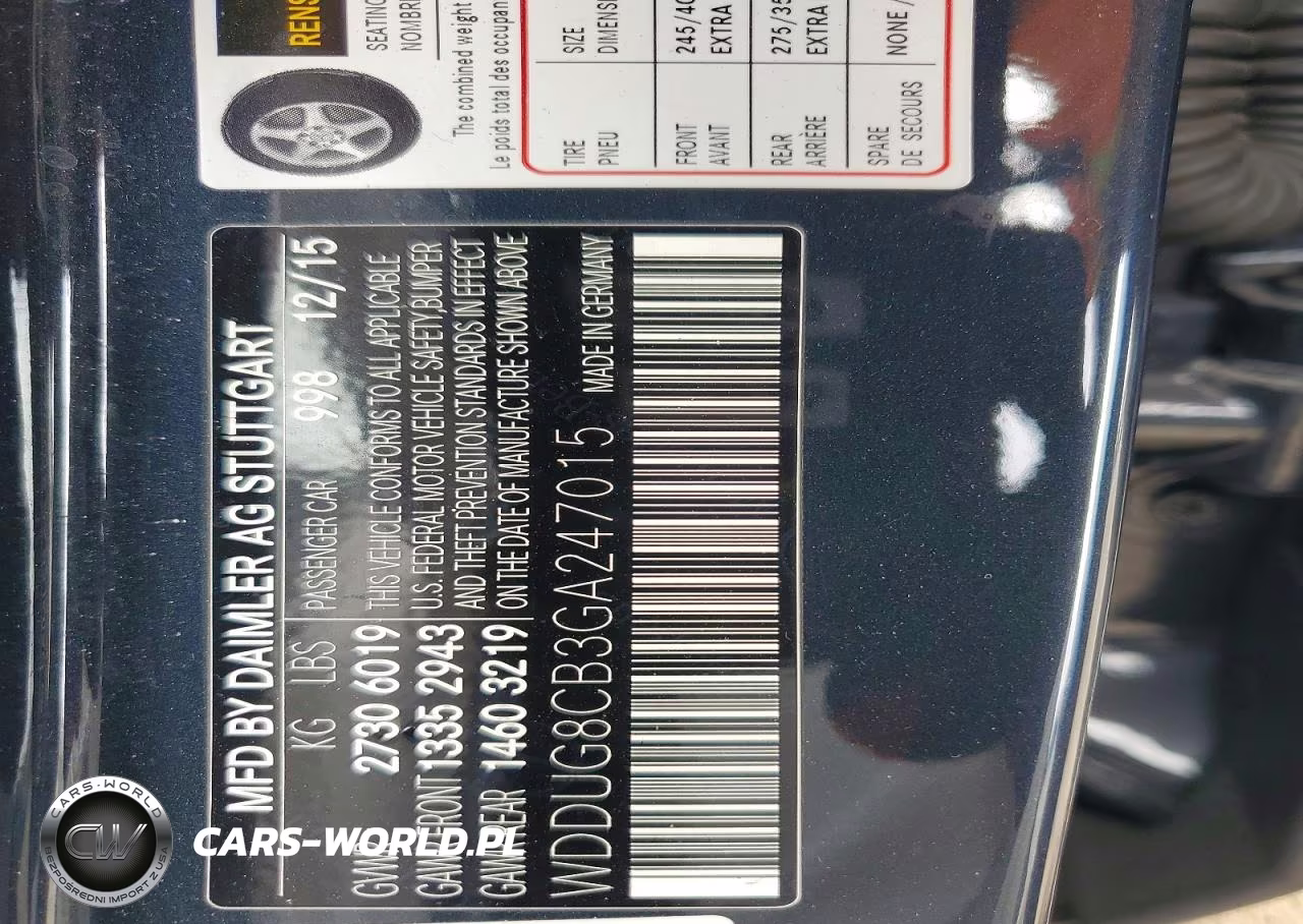 2016 Mercedes-Benz S 550 VIN:WDDUG8CB3GA247015 - 13