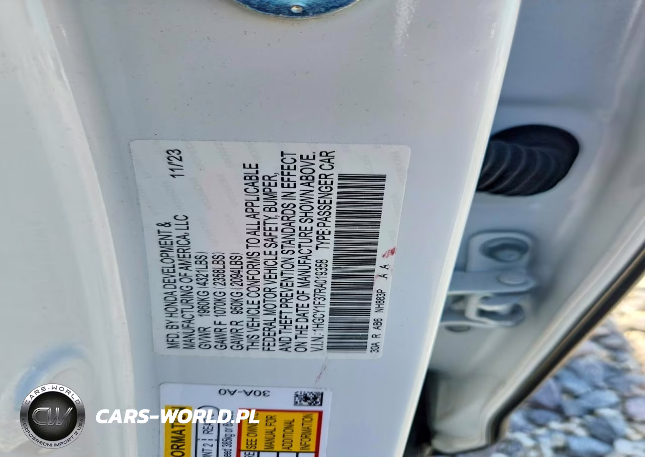 2024 Honda Accord Ex VIN:1HGCY1F37RA019358 - 12