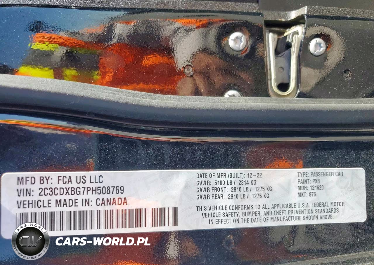 2023 Dodge Charger Sxt VIN:2C3CDXBG7PH508769 - 13