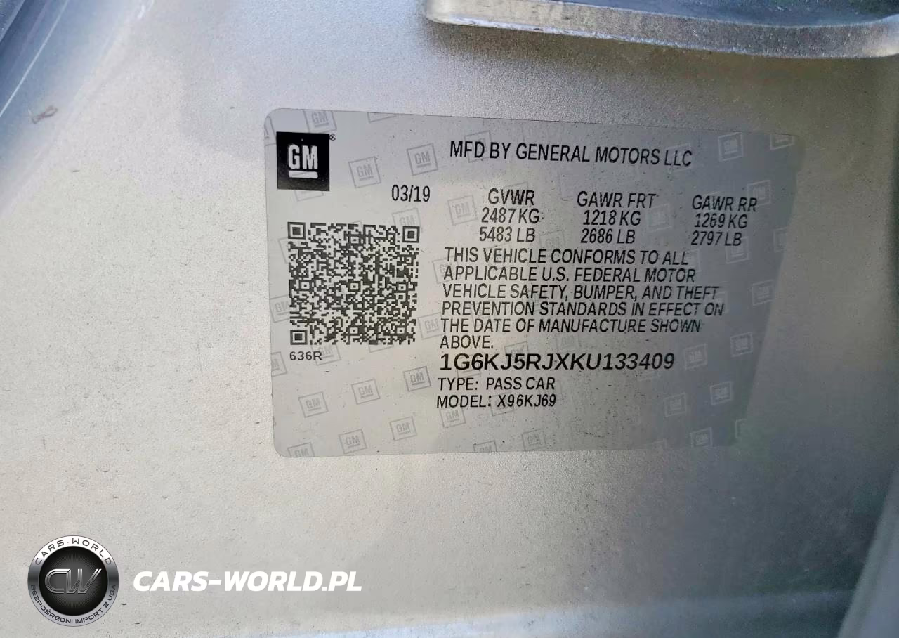 2019 Cadillac Ct6 Luxury (Csav) VIN:1G6KJ5RJXKU133409 - 12
