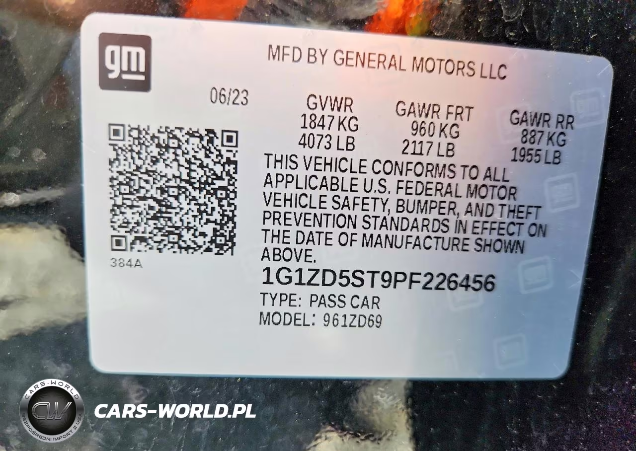 2023 Chevrolet Malibu Lt VIN:1G1ZD5ST9PF226456 - 13
