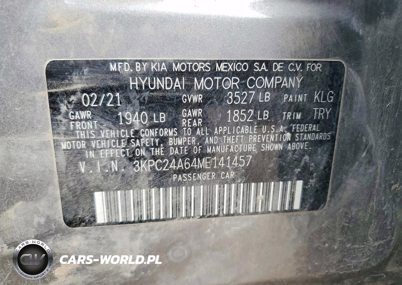 2021 Hyundai Accent Se VIN:3KPC24A64ME141457 - 12