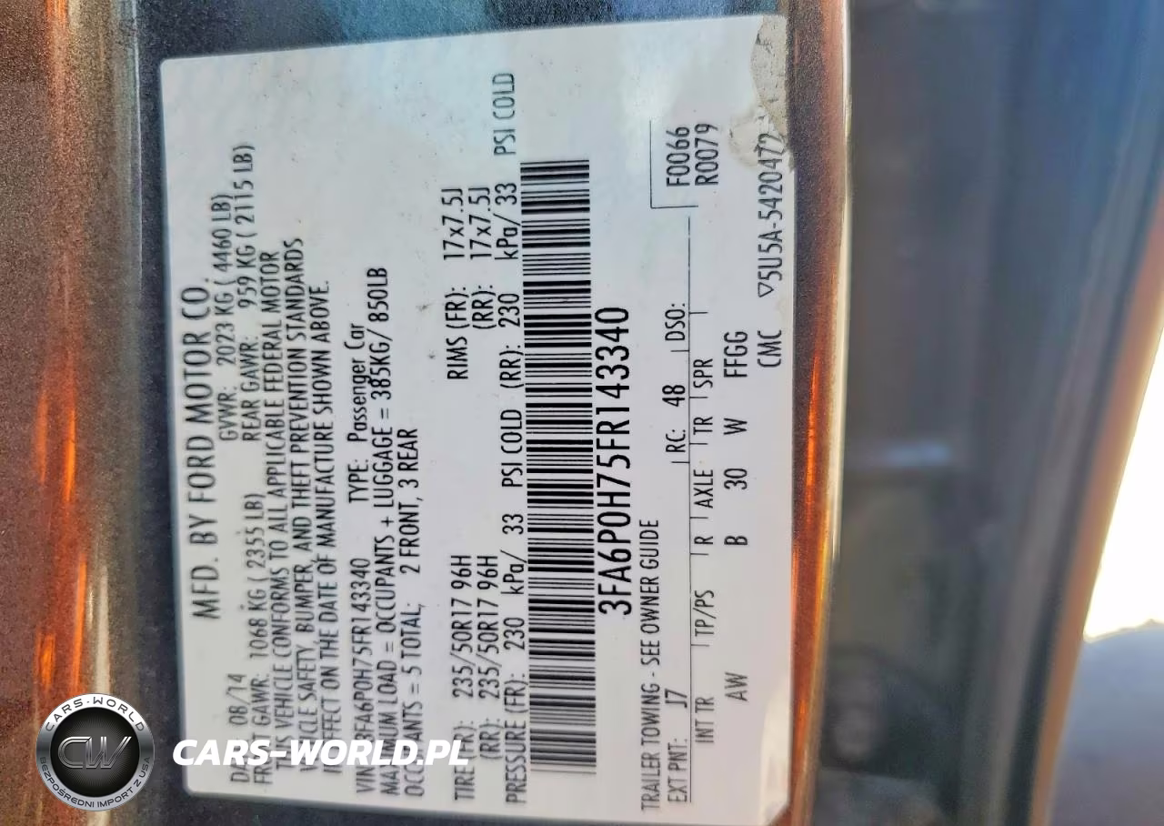2015 Ford Fusion Se VIN:3FA6P0H75FR143340 - 12