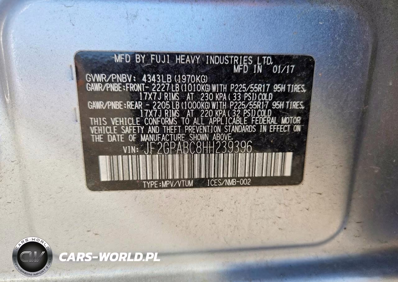 2017 Subaru Crosstrek Premium VIN:JF2GPABC8HH239396 - 13