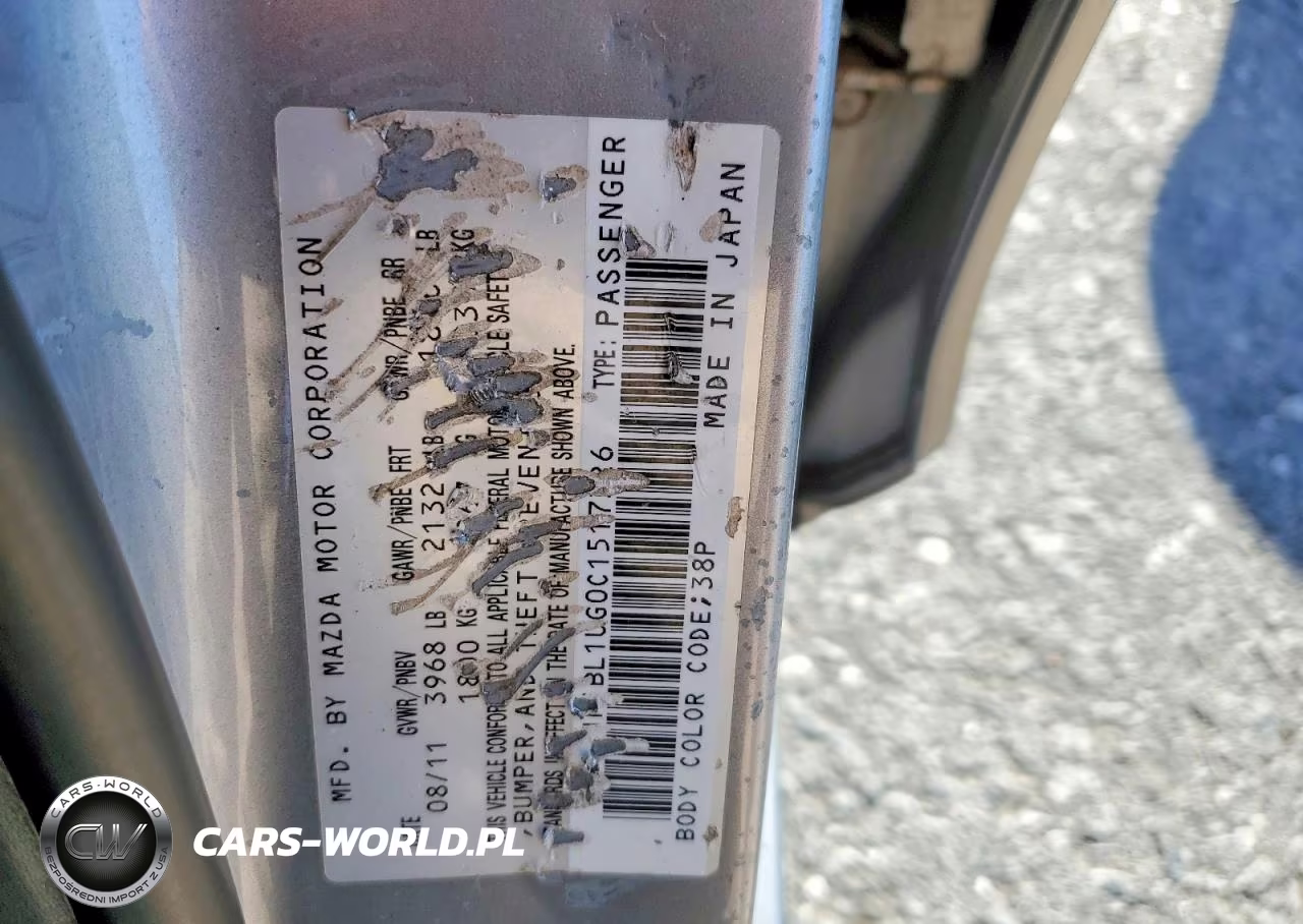 2012 Mazda 3 I VIN:JM1BL1UG0C1517326 - 12