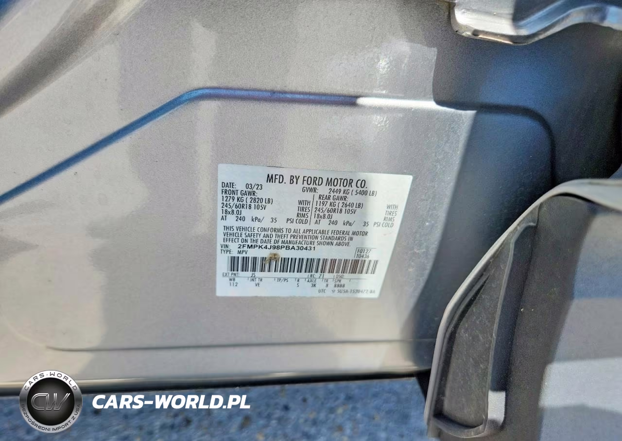 2023 Ford Edge Sel VIN:2FMPK4J98PBA30431 - 12