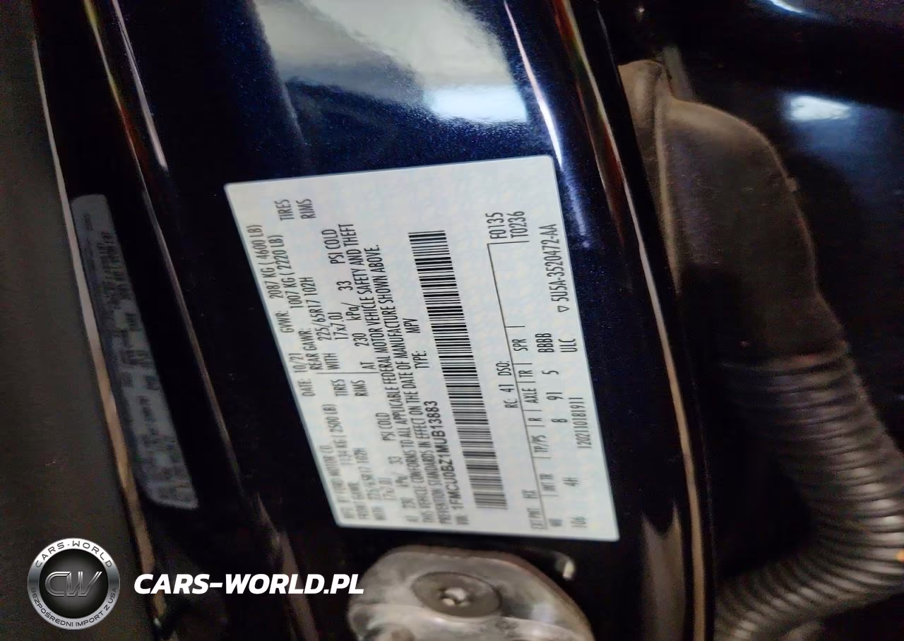 2021 Ford Escape Se VIN:1FMCU0BZ1MUB13883 - 13